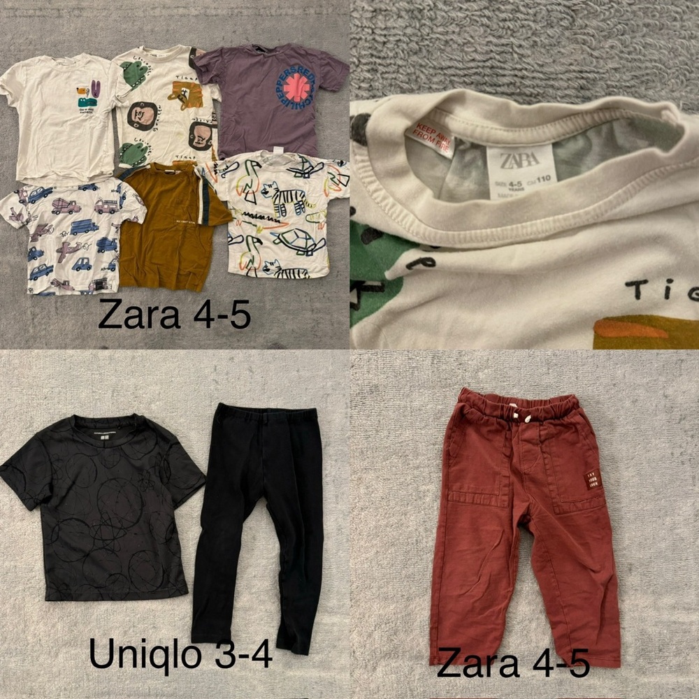 LOT Zara boys size 4-5